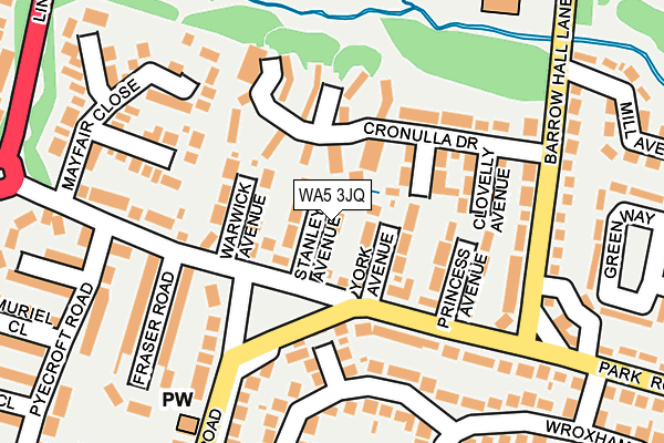 WA5 3JQ map - OS OpenMap – Local (Ordnance Survey) WA5 3JQ map - OS OpenMap – Local (Ordnance Survey)