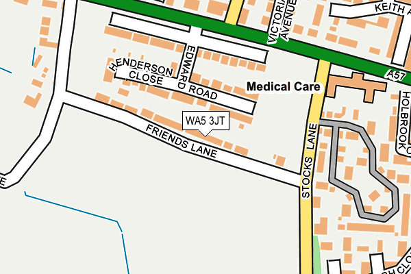 WA5 3JT map - OS OpenMap – Local (Ordnance Survey) WA5 3JT map - OS OpenMap – Local (Ordnance Survey)