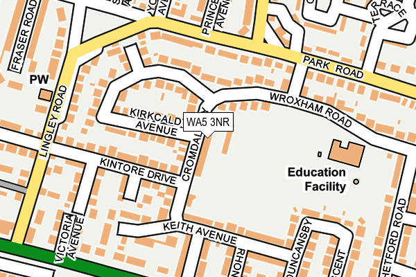 WA5 3NR map - OS OpenMap – Local (Ordnance Survey) WA5 3NR map - OS OpenMap – Local (Ordnance Survey)