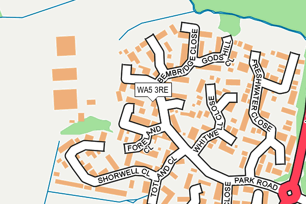 WA5 3RE map - OS OpenMap – Local (Ordnance Survey) WA5 3RE map - OS OpenMap – Local (Ordnance Survey)