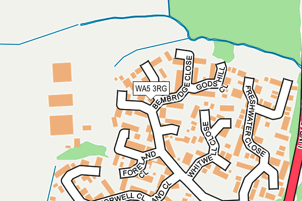 WA5 3RG map - OS OpenMap – Local (Ordnance Survey) WA5 3RG map - OS OpenMap – Local (Ordnance Survey)