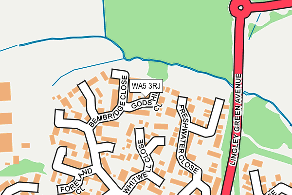 WA5 3RJ map - OS OpenMap – Local (Ordnance Survey) WA5 3RJ map - OS OpenMap – Local (Ordnance Survey)