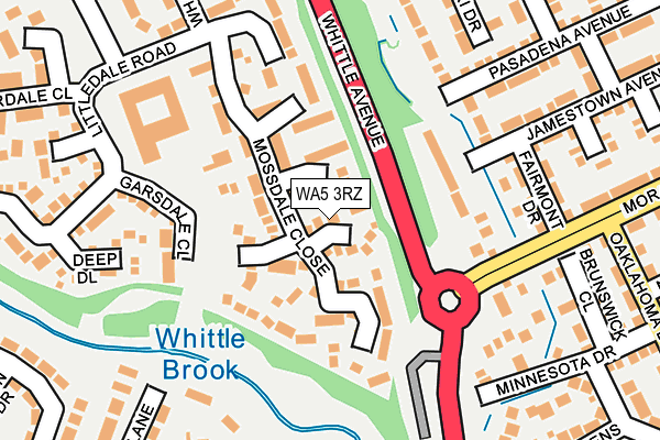 WA5 3RZ map - OS OpenMap – Local (Ordnance Survey) WA5 3RZ map - OS OpenMap – Local (Ordnance Survey)