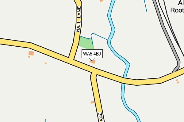 WA5 4BJ map - OS OpenMap – Local (Ordnance Survey) WA5 4BJ map - OS OpenMap – Local (Ordnance Survey)