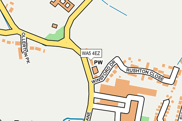 WA5 4EZ map - OS OpenMap – Local (Ordnance Survey) WA5 4EZ map - OS OpenMap – Local (Ordnance Survey)