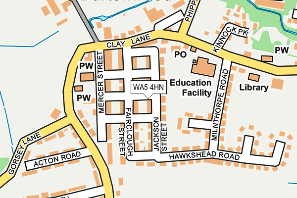 WA5 4HN map - OS OpenMap – Local (Ordnance Survey) WA5 4HN map - OS OpenMap – Local (Ordnance Survey)