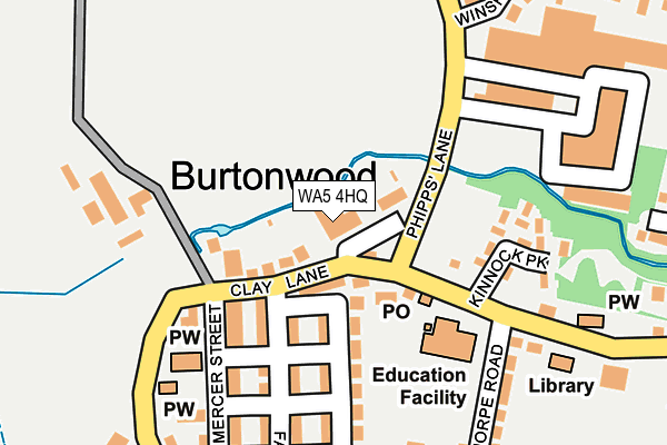 WA5 4HQ map - OS OpenMap – Local (Ordnance Survey) WA5 4HQ map - OS OpenMap – Local (Ordnance Survey)