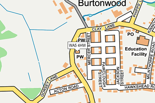 WA5 4HW map - OS OpenMap – Local (Ordnance Survey) WA5 4HW map - OS OpenMap – Local (Ordnance Survey)