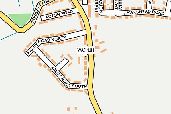 WA5 4JH map - OS OpenMap – Local (Ordnance Survey) WA5 4JH map - OS OpenMap – Local (Ordnance Survey)