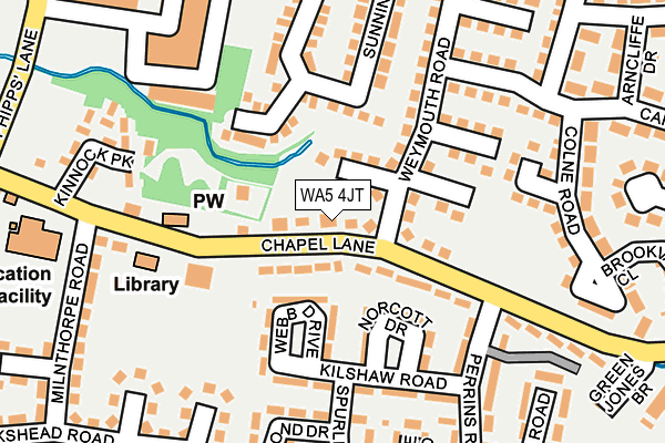 WA5 4JT map - OS OpenMap – Local (Ordnance Survey) WA5 4JT map - OS OpenMap – Local (Ordnance Survey)