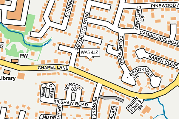 WA5 4JZ map - OS OpenMap – Local (Ordnance Survey) WA5 4JZ map - OS OpenMap – Local (Ordnance Survey)