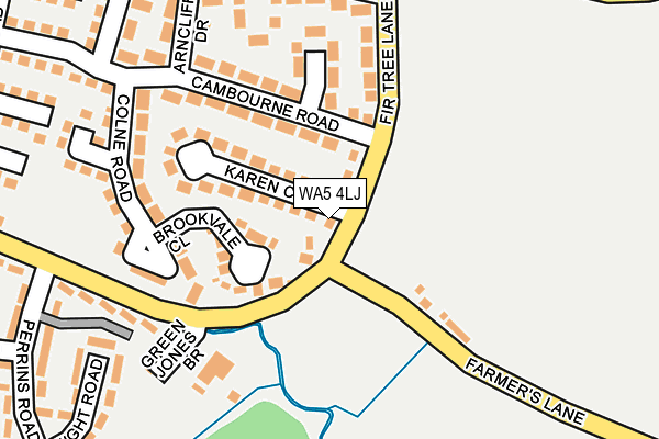 WA5 4LJ map - OS OpenMap – Local (Ordnance Survey) WA5 4LJ map - OS OpenMap – Local (Ordnance Survey)