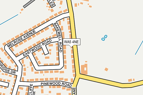 WA5 4NE map - OS OpenMap – Local (Ordnance Survey) WA5 4NE map - OS OpenMap – Local (Ordnance Survey)