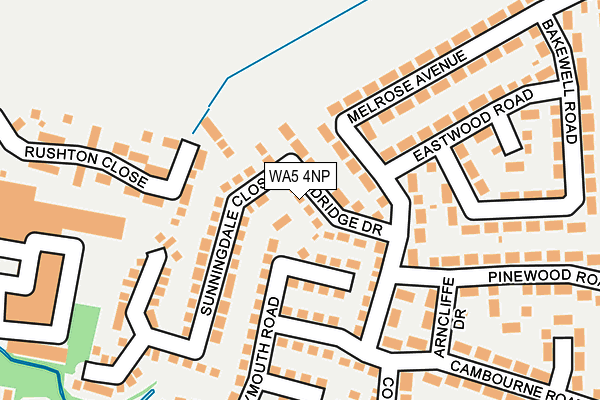 WA5 4NP map - OS OpenMap – Local (Ordnance Survey) WA5 4NP map - OS OpenMap – Local (Ordnance Survey)