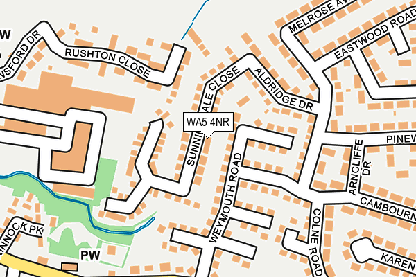 WA5 4NR map - OS OpenMap – Local (Ordnance Survey) WA5 4NR map - OS OpenMap – Local (Ordnance Survey)