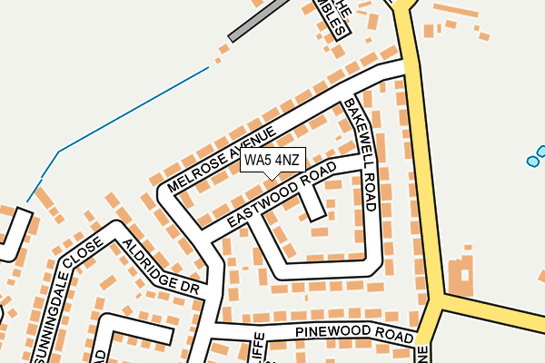 WA5 4NZ map - OS OpenMap – Local (Ordnance Survey) WA5 4NZ map - OS OpenMap – Local (Ordnance Survey)