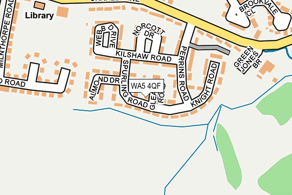 WA5 4QF map - OS OpenMap – Local (Ordnance Survey) WA5 4QF map - OS OpenMap – Local (Ordnance Survey)