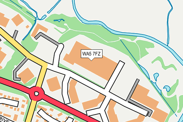 WA5 7FZ map - OS OpenMap – Local (Ordnance Survey) WA5 7FZ map - OS OpenMap – Local (Ordnance Survey)