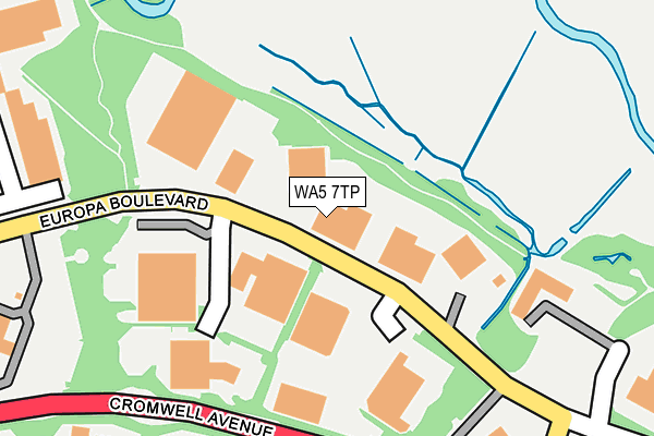 WA5 7TP map - OS OpenMap – Local (Ordnance Survey) WA5 7TP map - OS OpenMap – Local (Ordnance Survey)