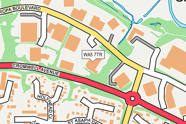 WA5 7TR map - OS OpenMap – Local (Ordnance Survey) WA5 7TR map - OS OpenMap – Local (Ordnance Survey)