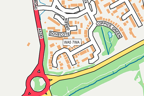 WA5 7WA map - OS OpenMap – Local (Ordnance Survey) WA5 7WA map - OS OpenMap – Local (Ordnance Survey)