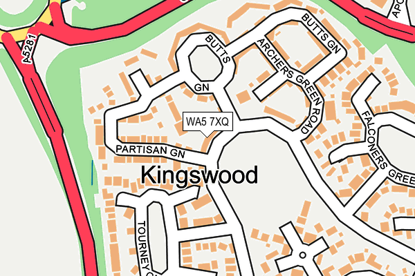 WA5 7XQ map - OS OpenMap – Local (Ordnance Survey) WA5 7XQ map - OS OpenMap – Local (Ordnance Survey)