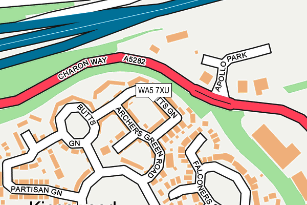 WA5 7XU map - OS OpenMap – Local (Ordnance Survey) WA5 7XU map - OS OpenMap – Local (Ordnance Survey)