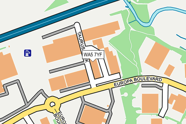 WA5 7YF map - OS OpenMap – Local (Ordnance Survey) WA5 7YF map - OS OpenMap – Local (Ordnance Survey)
