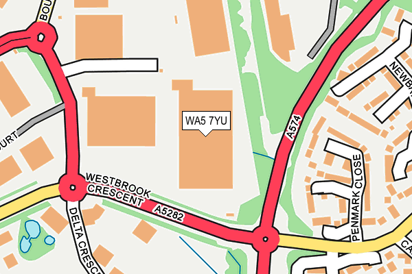 WA5 7YU map - OS OpenMap – Local (Ordnance Survey) WA5 7YU map - OS OpenMap – Local (Ordnance Survey)