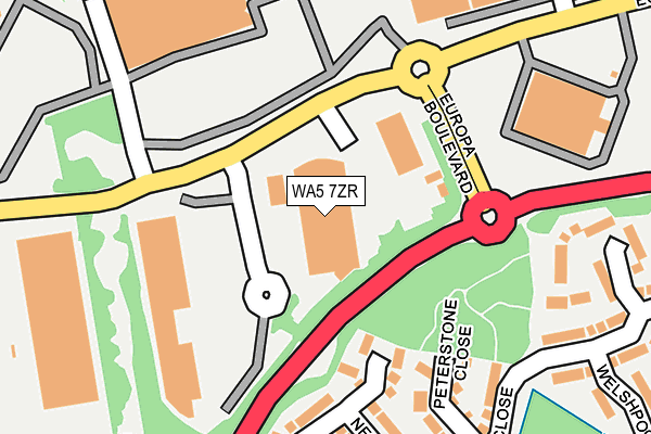 WA5 7ZR map - OS OpenMap – Local (Ordnance Survey) WA5 7ZR map - OS OpenMap – Local (Ordnance Survey)