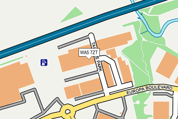 WA5 7ZT map - OS OpenMap – Local (Ordnance Survey) WA5 7ZT map - OS OpenMap – Local (Ordnance Survey)