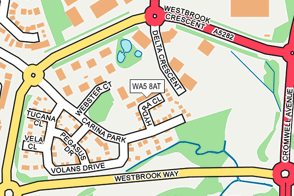 WA5 8AT map - OS OpenMap – Local (Ordnance Survey) WA5 8AT map - OS OpenMap – Local (Ordnance Survey)
