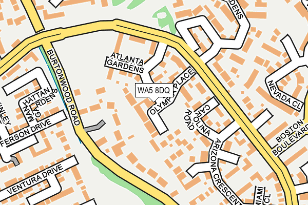 WA5 8DQ map - OS OpenMap – Local (Ordnance Survey) WA5 8DQ map - OS OpenMap – Local (Ordnance Survey)