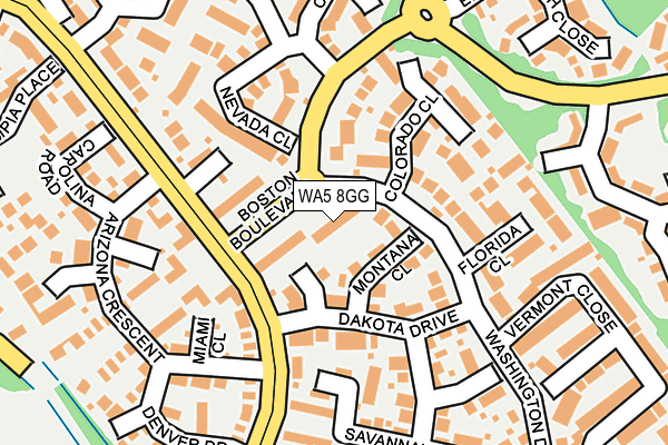 WA5 8GG map - OS OpenMap – Local (Ordnance Survey) WA5 8GG map - OS OpenMap – Local (Ordnance Survey)