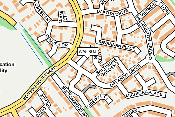 WA5 8GJ map - OS OpenMap – Local (Ordnance Survey) WA5 8GJ map - OS OpenMap – Local (Ordnance Survey)