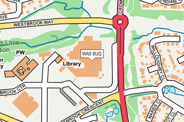 WA5 8UQ map - OS OpenMap – Local (Ordnance Survey) WA5 8UQ map - OS OpenMap – Local (Ordnance Survey)