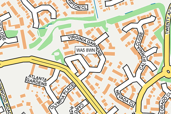 WA5 8WN map - OS OpenMap – Local (Ordnance Survey) WA5 8WN map - OS OpenMap – Local (Ordnance Survey)