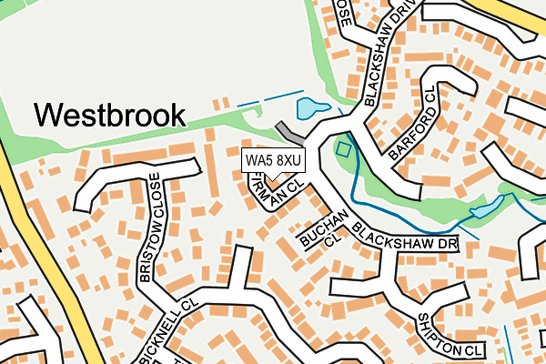 WA5 8XU map - OS OpenMap – Local (Ordnance Survey) WA5 8XU map - OS OpenMap – Local (Ordnance Survey)
