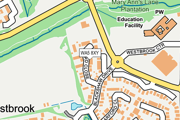WA5 8XY map - OS OpenMap – Local (Ordnance Survey) WA5 8XY map - OS OpenMap – Local (Ordnance Survey)