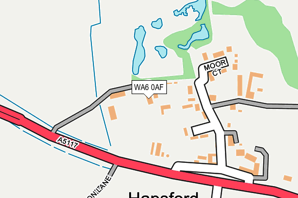 WA6 0AF map - OS OpenMap – Local (Ordnance Survey) WA6 0AF map - OS OpenMap – Local (Ordnance Survey)
