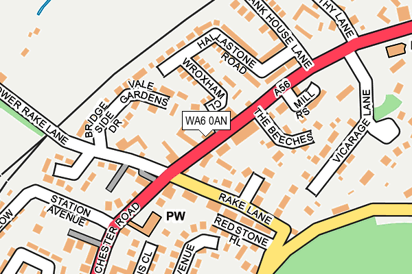 WA6 0AN map - OS OpenMap – Local (Ordnance Survey) WA6 0AN map - OS OpenMap – Local (Ordnance Survey)