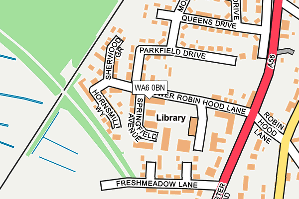 WA6 0BN map - OS OpenMap – Local (Ordnance Survey) WA6 0BN map - OS OpenMap – Local (Ordnance Survey)
