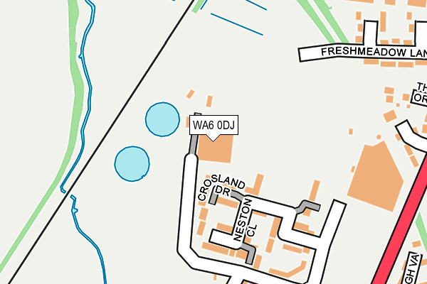 WA6 0DJ map - OS OpenMap – Local (Ordnance Survey) WA6 0DJ map - OS OpenMap – Local (Ordnance Survey)