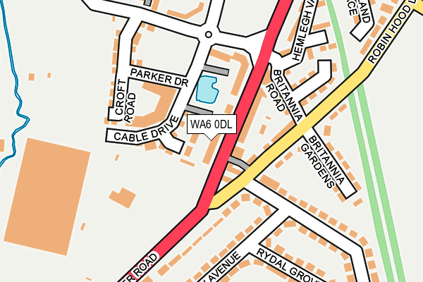 WA6 0DL map - OS OpenMap – Local (Ordnance Survey) WA6 0DL map - OS OpenMap – Local (Ordnance Survey)