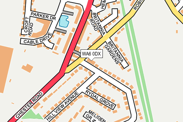 WA6 0DX map - OS OpenMap – Local (Ordnance Survey) WA6 0DX map - OS OpenMap – Local (Ordnance Survey)
