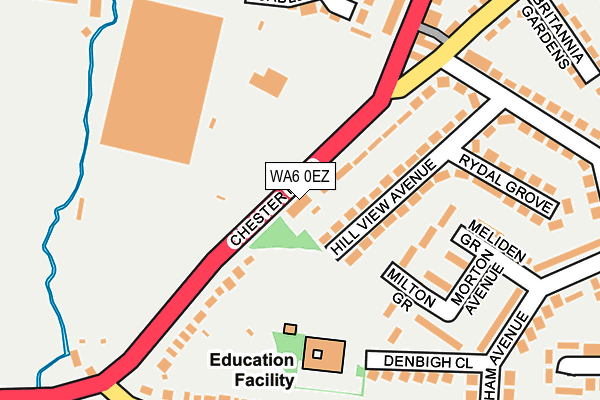 WA6 0EZ map - OS OpenMap – Local (Ordnance Survey) WA6 0EZ map - OS OpenMap – Local (Ordnance Survey)
