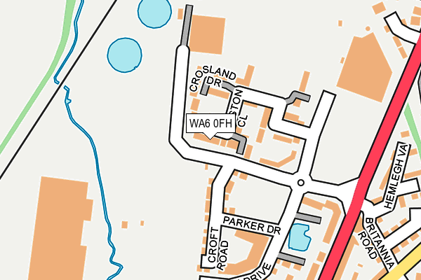 WA6 0FH map - OS OpenMap – Local (Ordnance Survey) WA6 0FH map - OS OpenMap – Local (Ordnance Survey)