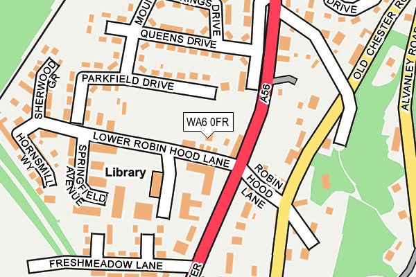 WA6 0FR map - OS OpenMap – Local (Ordnance Survey) WA6 0FR map - OS OpenMap – Local (Ordnance Survey)