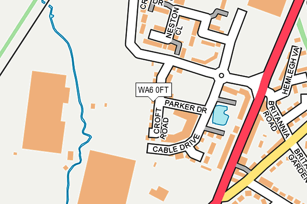 WA6 0FT map - OS OpenMap – Local (Ordnance Survey) WA6 0FT map - OS OpenMap – Local (Ordnance Survey)