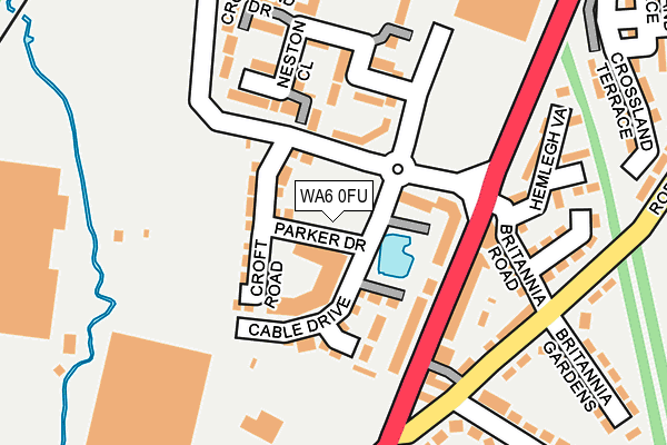 WA6 0FU map - OS OpenMap – Local (Ordnance Survey) WA6 0FU map - OS OpenMap – Local (Ordnance Survey)